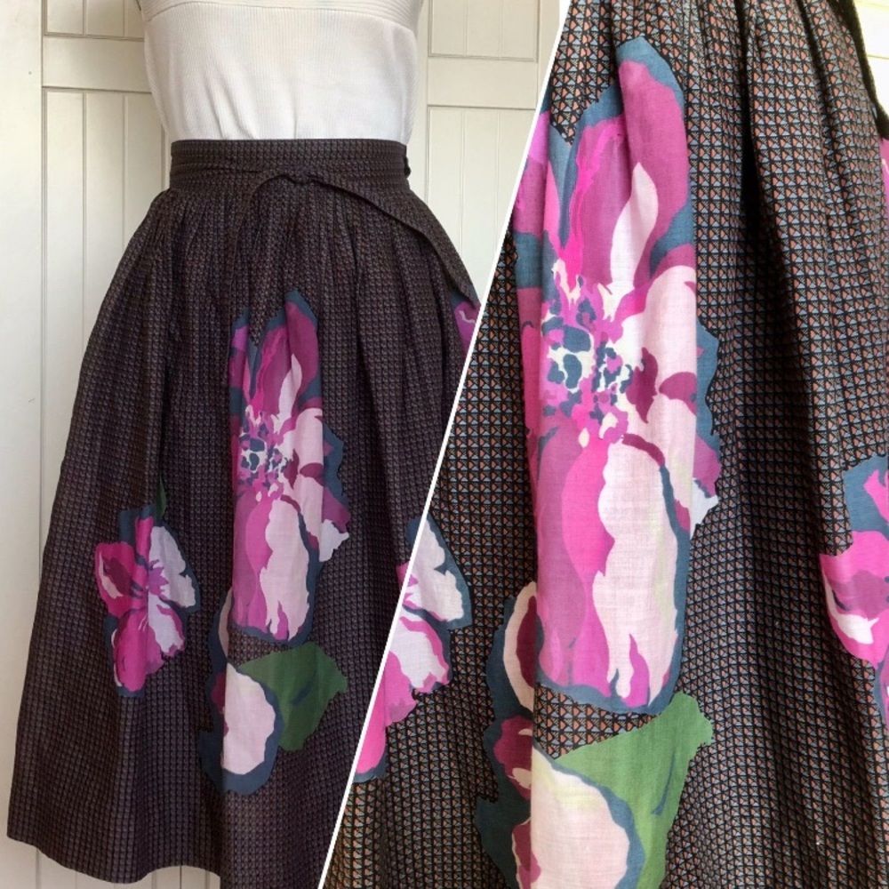 Vintage Betty Barclay Full Pleated Skirt